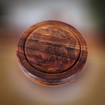 Dry fruits basket made of Sheesham wood
