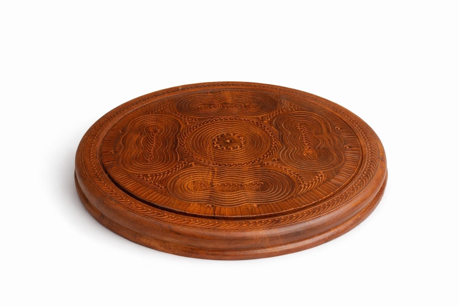 Premium handmade wooden dry fruit serving tray with sections – Chinioti Handcrafts